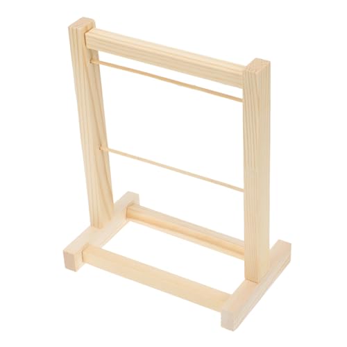 SUPVOX Miniatur Holz Kleiderständer für Puppenkleidung Doppelstock Praktisches Aufbewahrungsregal für Puppen Stabiler und Langlebiger Holz Kleiderhalter für Kinderzimmer und SUPVOX Miniatur Holz Kleiderständer für Puppenkleidung Doppelstock Praktisches Aufbewahrungsregal für Puppen Stabiler und Langlebiger Holz Kleiderhalter für Kinderzimmer und von Supvox