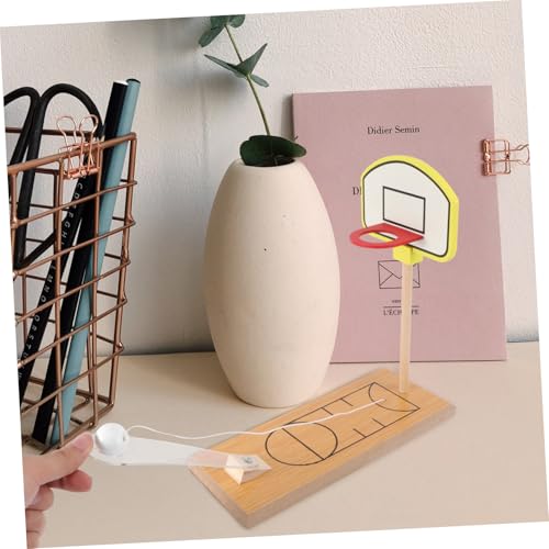 SUPVOX Miniatur Holz Tisch Basketballspiel Finger Geschicklichkeitsspiel für Ab Jahren um Hand Auge koordination und Kreativität zu Fördern Umweltfreundliches Robustes Holzmaterial für von Supvox