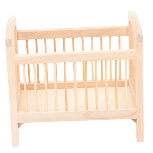 SUPVOX Miniatur Holzpuppenbett Modell Puppenhaus Zubehör für Dekoration als Fotorequisite und Raumornament für Erwachsene SUPVOX Miniatur Holzpuppenbett Modell Puppenhaus Zubehör für Dekoration als Fotorequisite und Raumornament für Erwachsene von Supvox
