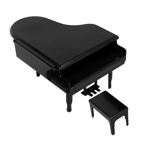 SUPVOX Miniatur Klavier Set für Puppenhaus mit Stuhl Dekoratives Musikinstrument Realistische Miniaturmöbel für Fotoprops und Puppenhaus Dekoration SUPVOX Miniatur Klavier Set für Puppenhaus mit Stuhl Dekoratives Musikinstrument Realistische Miniaturmöbel für Fotoprops und Puppenhaus Dekoration von Supvox