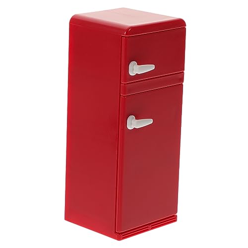 SUPVOX Miniatur Kühlschrank Puppenhaus Deko Mini Fridge Ornament für Basteln Detailreiches Puppenhaus Möbel Sicher Leicht Farbecht Langlebig für Kreativität und Spielfreude von Supvox