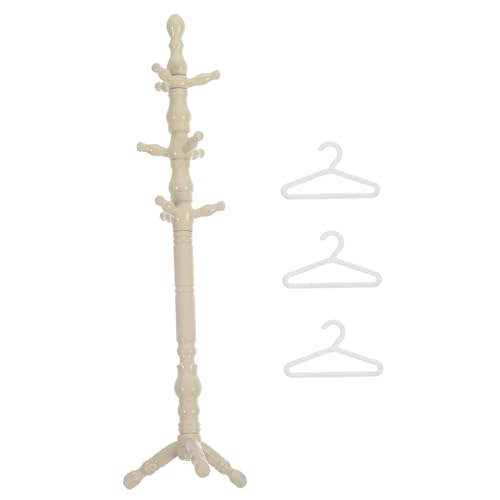 SUPVOX Miniatur Puppen Kleiderbügel Vintage Stil Mini Kleiderständer für Puppenhaus Dekoration Stabiles Mini Garderoben Accessoire für Puppenschrank Ornament Zufällige von Supvox
