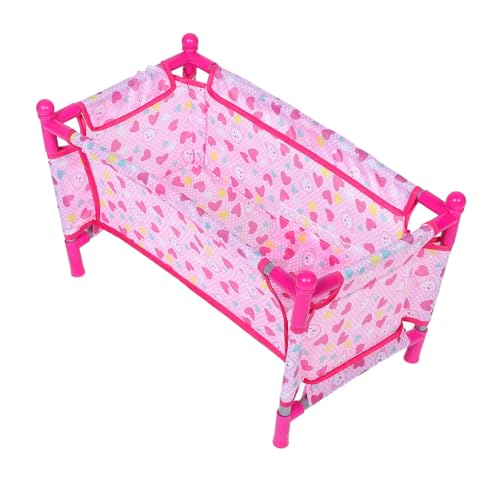 SUPVOX Miniatur Puppenbett Babybett Puppenhaus Dekoration Spielzubehör Stilvoll Robust Langlebig von Supvox