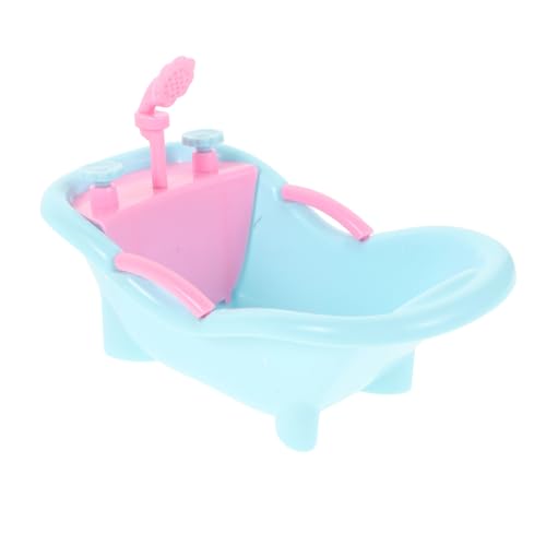 SUPVOX Miniatur Puppenhaus Badewanne Dekoration Multifunktional Miniatur Badezimmer Zubehör Realistische Simulation Tragbar für Puppenhaus Badezimmer von Supvox