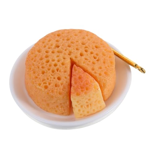 SUPVOX Miniatur Puppenhaus Kuchen DIY Bausatz Realistisches Mini Essen für Puppenhaus Dekor Erwachsene Tragbar Sammelbar Ohne Kleber für Kreatives von Supvox