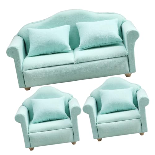 SUPVOX Miniatur Puppenhaus Möbel Maßstab Teiliges Dekoratives Sofa und Stuhl in Dunkelgrün Stabile Stoffausführung Langlebig und Realistisch für Puppenhaus und Fotorequisiten SUPVOX Miniatur Puppenhaus Möbel Maßstab Teiliges Dekoratives Sofa und Stuhl in Dunkelgrün Stabile Stoffausführung Langlebig und Realistisch für Puppenhaus und Fotorequisiten von Supvox