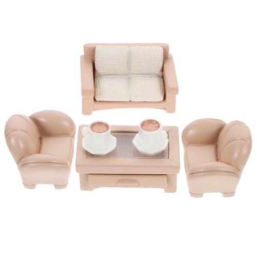 SUPVOX Miniatur Puppenhausmöbel aus Resin Teilig Langlebige Sofas und Couchtisch Realistische Puppenstubenmöbel Dekoration für Spiel und Mikro Szene SUPVOX Miniatur Puppenhausmöbel aus Resin Teilig Langlebige Sofas und Couchtisch Realistische Puppenstubenmöbel Dekoration für Spiel und Mikro Szene von Supvox