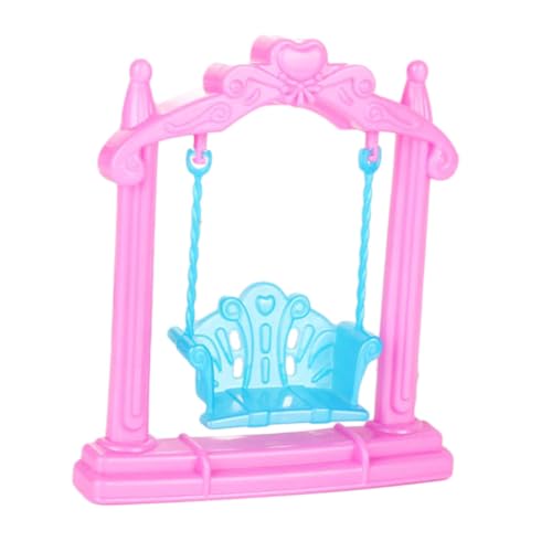 SUPVOX Miniatur Puppenschaukel aus Robustem Material Kompakt und Tragbar Perfektes Puppenhaus Zubehör für Kreatives Spiel Drinnen Langlebige Mini Schaukel Zartem von Supvox