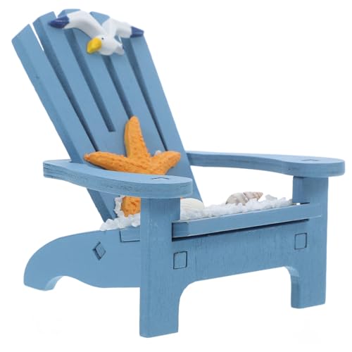 SUPVOX Miniatur Strandstuhl Modell Robust Einfach zu Reinigen Realistisches Design Miniatur Stranddeko Puppenhaus Mikro Landschaft Dekoration als von Supvox