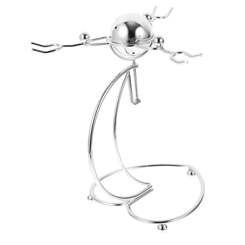 SUPVOX Moderne Metall Balance Skulptur mit DREI Kleinen Eisenmännchen Kinetisches Gleichgewichtsspielzeug für Schreibtisch Technikbegeisterte Sammler Entspannendes Stilvolle Büro und von Supvox