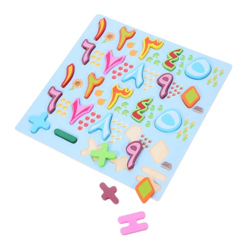 SUPVOX Montessori Holzpuzzle Zahlen Groß aus Holz für Kleinkinder Pädagogisches Lernspielzeug zur Form und Buchstabenerkennung Fördert Logisches Denken und Feinmotorik für Zuhause Schule von Supvox