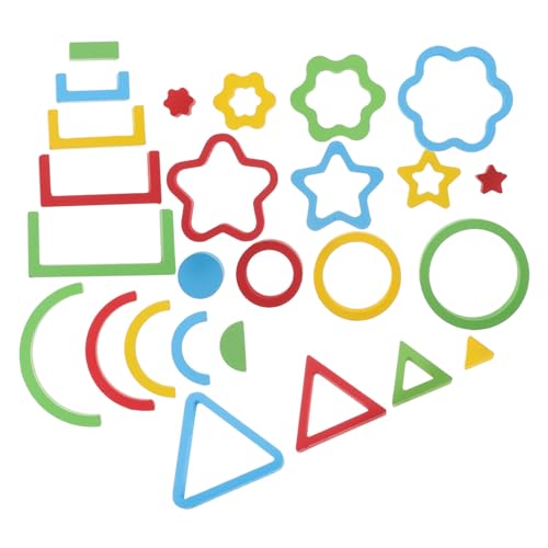 SUPVOX Montessori Holzpuzzle für Kleinkinder Pädagogisches Steckspiel mit Bunten Geometrischen Formen Fördert Feinmotorik Form und Farberkennung Sicheres Lernspielzeug für Vorschulkinder von Supvox