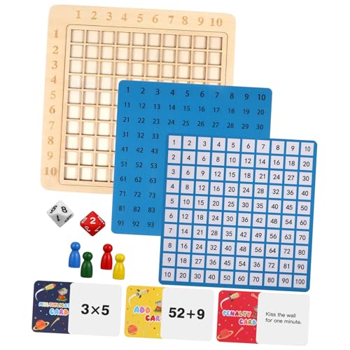 SUPVOX Montessori Holzspielzeug Set zum Frühkindlichen Lernen mit Zahlen Multiplikation und Addition Interaktives Edukatives Rechenspiel für Kleinkinder Fördert Spielerisch von Supvox