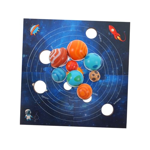 SUPVOX Montessori Solar System Puzzle aus Holz Interaktives Lernspielzeug für Planeten für Reisen und Zuhause Fördert Wissenschaftsverständnis und Spielvergnügen SUPVOX Montessori Solar System Puzzle aus Holz Interaktives Lernspielzeug für Planeten für Reisen und Zuhause Fördert Wissenschaftsverständnis und Spielvergnügen von Supvox