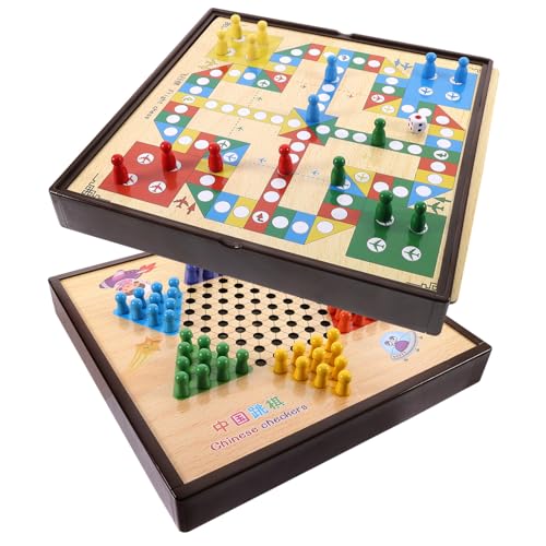 SUPVOX Multifunktionales Schachspiel Lustiges Denkspiel für Erwachsene Pädagogisches Brettspiel mit Flugschach und Fördert Denkvermögen und Kreativität Geeignet für Familien und Reisen von Supvox