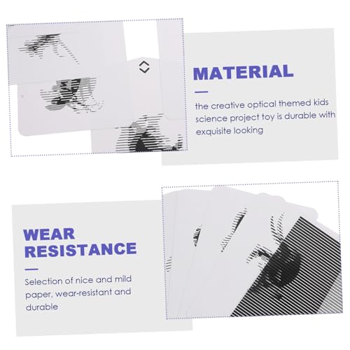 SUPVOX Optisches Raster animationsspielzeug Edukatives Wissenschaftsexperiment für Lernspielzeug aus Papierbasiertem Material Robust Langlebig Pädagogisch Unterhaltsam von Supvox
