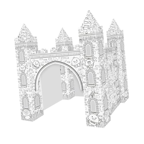 SUPVOX Papier Schloss Bausatz zum Ausmalen Kreatives DIY Puzzle für Abnehmbar Langlebiges Material Geburtstagsgeschenk und Zimmerdeko SUPVOX Papier Schloss Bausatz zum Ausmalen Kreatives DIY Puzzle für Abnehmbar Langlebiges Material Geburtstagsgeschenk und Zimmerdeko von Supvox