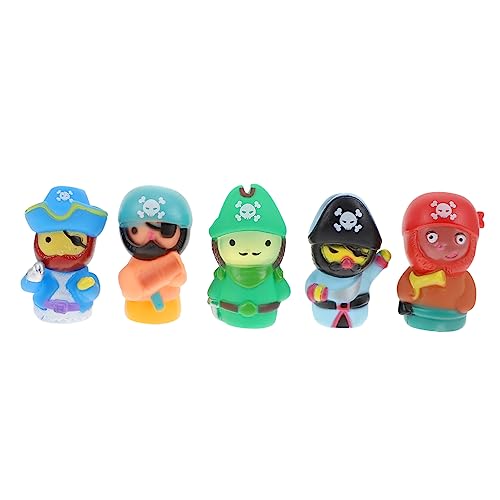 SUPVOX Piraten Fingerpuppen aus Hochwertigem Vinyl Pädagogisches für Fördert Kreativität und Eltern Junge Mädchen Interaktion Niedliche Handpuppen für Fantasievolles von Supvox