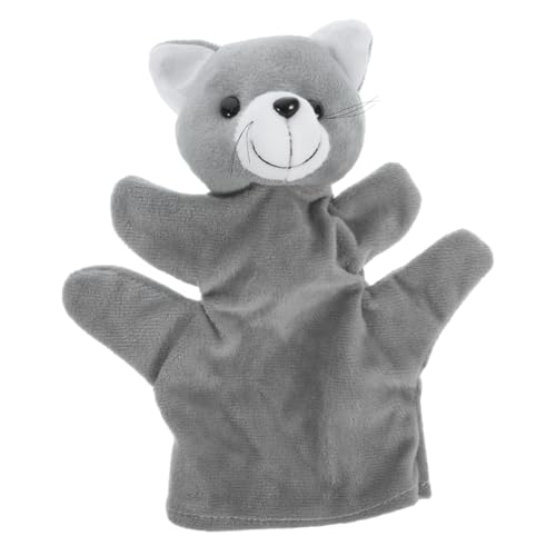 SUPVOX Plüsch Handpuppe Katze zum Geschichtenerzählen Weiches Stofftier mit Finger Steuerung Interaktives für Kompakt und Tragbar für Kreatives Rollenspiel Zuhause und Unterwegs von Supvox