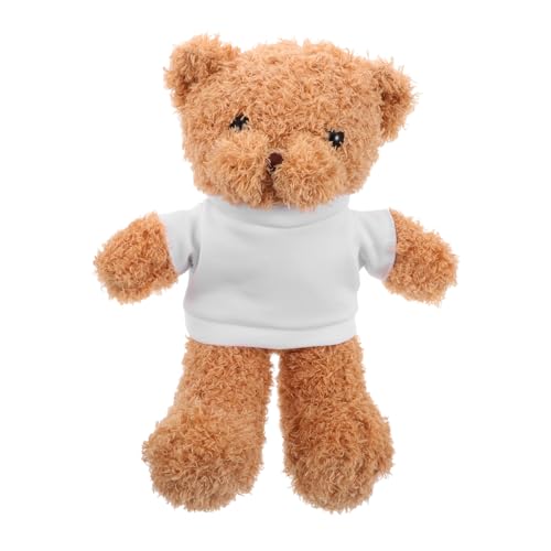 SUPVOX Plüschbär DIY mit Weißem T Shirt Kuscheliges Stofftier für Erwachsene Weiches Bastelset zum Bedrucken Kreatives für Kleinkinder Geburtstage Babyshowers Weihnachten SUPVOX Plüschbär DIY mit Weißem T Shirt Kuscheliges Stofftier für Erwachsene Weiches Bastelset zum Bedrucken Kreatives für Kleinkinder Geburtstage Babyshowers Weihnachten von Supvox