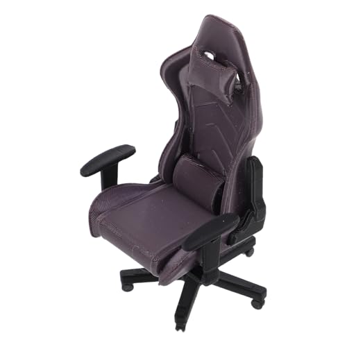 SUPVOX Puppenhaus Gaming Stuhl Winzige Möbel Puppenhaus Computer Stuhl Miniatur Büro Für Sammler Gamer Pretend Play von Supvox
