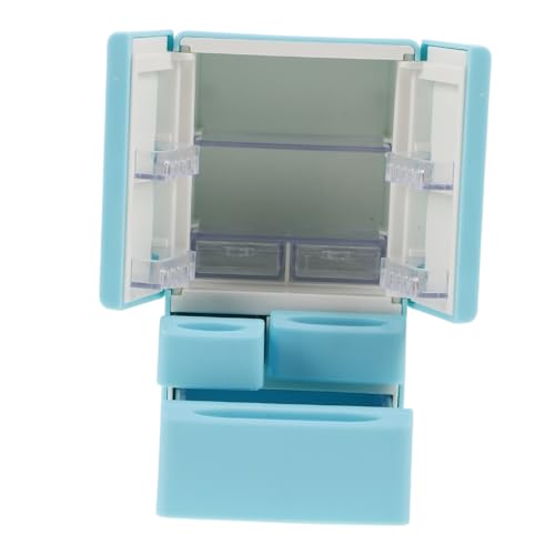 SUPVOX Puppenhaus Mini Kühlschrank Doppeltürig Realistische Miniatur Küchenmöbel für Rollenspiel Detailgetreue Miniaturmöbel für DIY Puppenhaus Zubehör von Supvox