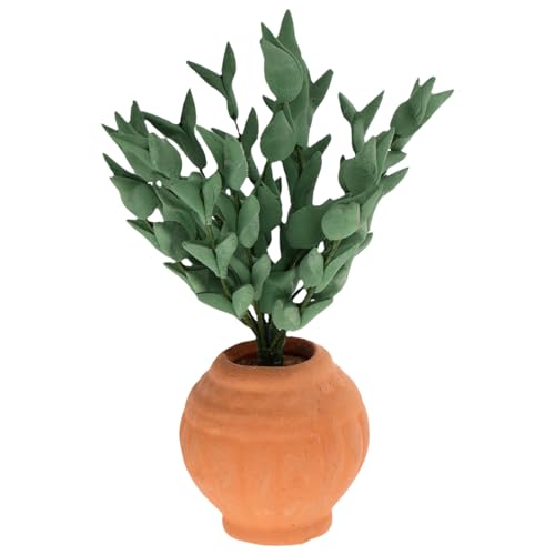 SUPVOX Puppenhaus-Modell Miniaturpuppenhauspflanzen kleine Mini-Tontöpfe Puppenhaus -Accessoire Landschaftsrequisite Puppenhaus-Gartenpflanzer Kleiner Blumentopf Miniatur-Topfblumenmodell von Supvox