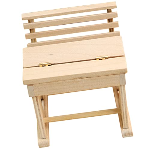 SUPVOX Mini Schultisch Modell Für Puppenhaus Maßstab Liebevolles Spielzeug Bezaubernde Miniatur Möbel Deko Für Klassenzimmer Für Kreative Projekte von Supvox
