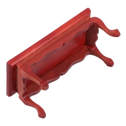 SUPVOX Puppenhaus Tisch Modell Miniaturmöbel Roter Couchtisch für Puppenhaus Fein Gearbeiteter Dekorationstisch Langlebig und Rissfest von Supvox