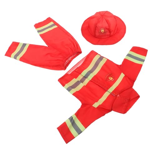SUPVOX Puppenkleidung Feuerwehrkostüm mit Helm und Hose Realistisches Feuerwehr Outfit für Mädchenpuppen Robustes Rollenspiel Zubehör Passend für Puppen SUPVOX Puppenkleidung Feuerwehrkostüm mit Helm und Hose Realistisches Feuerwehr Outfit für Mädchenpuppen Robustes Rollenspiel Zubehör Passend für Puppen von Supvox