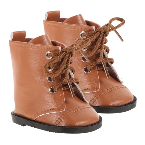 SUPVOX Puppenschuhe Mini PU Stiefel Langlebig Dekorativ für Mädchen Puppen DIY Zubehör Modisch Vielseitig für Puppenkleidung und Spielspaß von Supvox