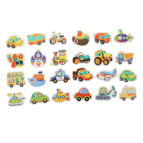 SUPVOX Puzzle aus Papier Teilige Verkehrsmotive Sichere Lernspiele für Kleinkinder Fördert Kreativität Logisches und Feinmotorik für Vorschule und Frühe von Supvox
