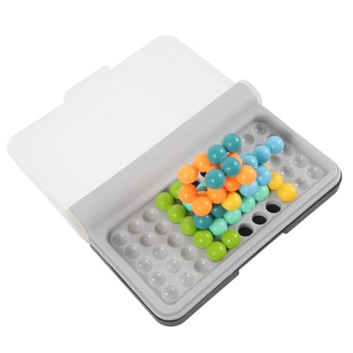 SUPVOX Pyramid Beads Buntes Logikspiel für Kreativität und Denkfähigkeit Sichere Kunststoffmaterialien Tragbares Denkspiel für Drinnen und Draußen von Supvox