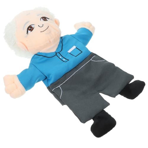 SUPVOX Realistische Handpuppe Großvater Plüschspielzeug Kreative Erzählpuppe für Fantasie und Koordination von Supvox