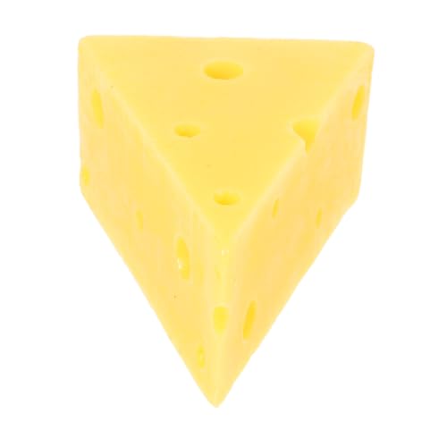 SUPVOX Realistisches Käse Modell Leichtes Künstliches Dessert Food Model Vielseitig als Fotorequisite Restaurantdeko und DIY Bastelmaterial Detailgetreue Käse Deko Langlebig und Tragbar von Supvox