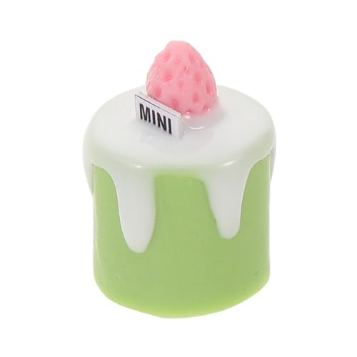 SUPVOX Realistisches Mini Fake Cake Modell Künstliche Matcha Torten Deko für Puppenhaus Miniatur Bäckerei Kreative DIY Projekte Vielseitig Einsetzbar für Fotografie und Themenpartys von Supvox