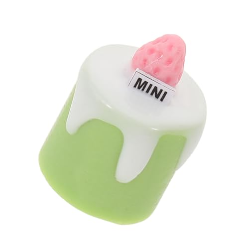 SUPVOX Realistisches Miniatur Dollhouse Cake Modell Täuschend Matcha Kuchen für Puppenhausdekoration Miniatur Bäckerei Szenen und Kreative DIY Dessert Requisiten von Supvox
