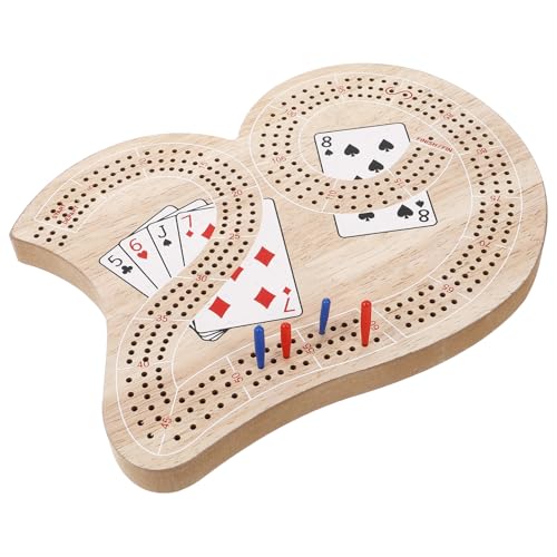 SUPVOX Reiseset Cribbage Spielbrett mit Innovativem Zahlen Design Tragbares Doppelseitiges Punktetafel Spiel für Spieler Leichtes Kompaktes Brettspiel für Unterwegs und Familienspaß von Supvox