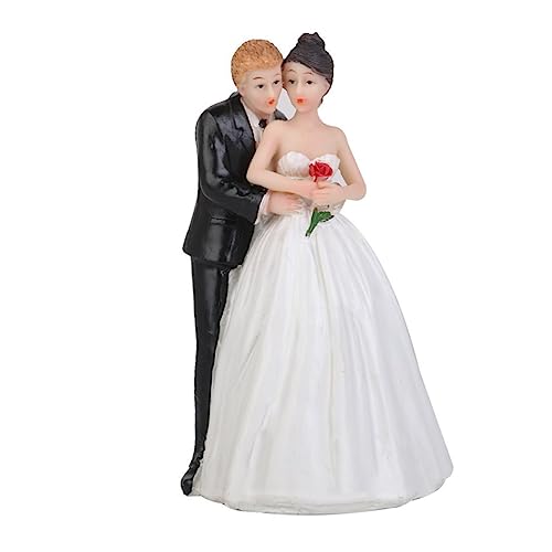 SUPVOX Romantische Braut Und Bräutigam Figur Für Hochzeitstorte Hochwertige Tortenfigur Dekoration Für Hochzeitsfeiern Und Jubiläen Hand Gehalten von Supvox