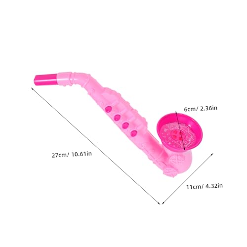SUPVOX Saxophon Kunststoff Musikinstrument Lernspielzeug für Frühförderung Fördert Handkoordination und Rhythmusgefühl Buntes Blasinstrument für Jungen und Mädchen Farbe Zufällige Farbe von Supvox