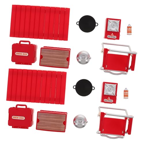 SUPVOX -Set Campingausrüstung Für Kinder Im Freien, Faltbare Ministühle Und Picknicktisch, Rollenspiel-lagerfeuerofen-Spielzeug Für Kinderabenteuer Und Familienzusammenhalt von Supvox