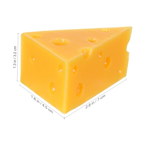 SUPVOX Simulation Käse Modell Dreieck Kuchen Deko Lernspiel Nachbildung Käseattrappe Geschenk SUPVOX Simulation Käse Modell Dreieck Kuchen Deko Lernspiel Nachbildung Käseattrappe Geschenk von Supvox