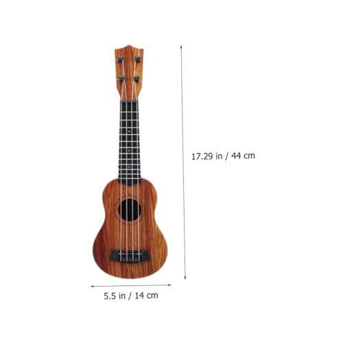SUPVOX Simulation Ukulele aus Robustem Mini Kinderinstrument Leicht und Kompakt für Reisen Detailgetreues Design Wie Echte Ukulele Lernspielzeug für Jungen und Mädchen von Supvox