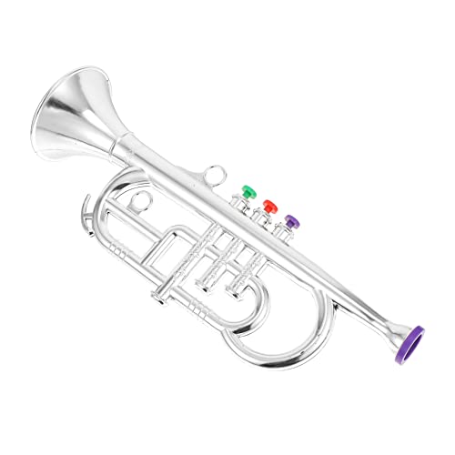 SUPVOX Simuliertes Trompetenmodell Musikinstrument Attraktives Lernspielzeug Detailgetreu Nicht Pädagogisch Bühnenrequisit Silber SUPVOX Simuliertes Trompetenmodell Musikinstrument Attraktives Lernspielzeug Detailgetreu Nicht Pädagogisch Bühnenrequisit Silber von Supvox