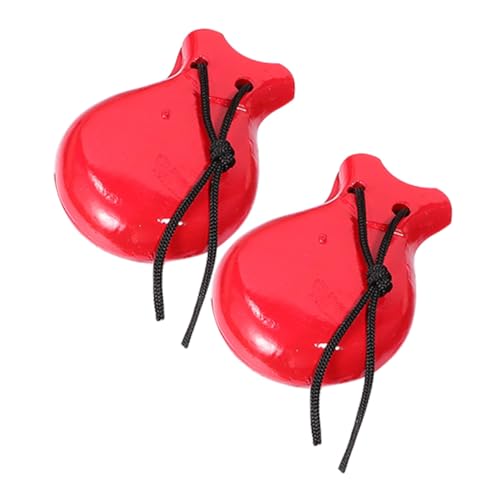 SUPVOX Spanische Holz Kastagnetten Kleine Finger Percussion für Traditionelles Musikinstrument Rhythmisches für Musikunterricht und Tanzaufführungen von Supvox