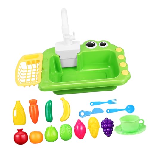 SUPVOX Spielspüle mit Fließendem Wasser Realistischer Drehbarer Wasserhahn Kindersicheres Robustes Kunststoffmaterial Niedliches Design für Jungen und Mädchen für Indoor und Outdoor SUPVOX Spielspüle mit Fließendem Wasser Realistischer Drehbarer Wasserhahn Kindersicheres Robustes Kunststoffmaterial Niedliches Design für Jungen und Mädchen für Indoor und Outdoor von Supvox