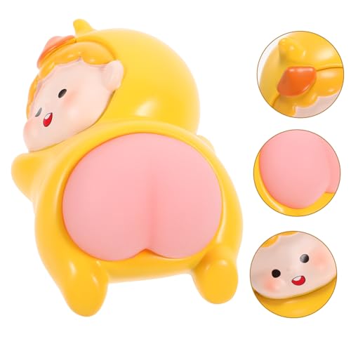SUPVOX Stressabbau Desktop Gelbes Weiches Fidget Sensorisches Anti Stress Ornament für Büro Zuhause Reise von Supvox