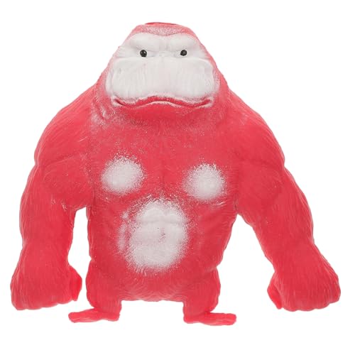 SUPVOX Stressabbau Gorilla Figur aus Weichem TPR Elastisches Fidget Toy für Erwachsene und Rotes Kleines Affen Squeeze Partygeschenk und Stresslöser SUPVOX Stressabbau Gorilla Figur aus Weichem TPR Elastisches Fidget Toy für Erwachsene und Rotes Kleines Affen Squeeze Partygeschenk und Stresslöser von Supvox