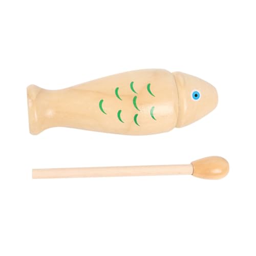 SUPVOX Teiliges Holz Percussion Instrumenten Fischform Kompakt und Fördert Musikalische Früherziehung und Rhythmusgefühl als Musiklernspielzeug und SUPVOX Teiliges Holz Percussion Instrumenten Fischform Kompakt und Fördert Musikalische Früherziehung und Rhythmusgefühl als Musiklernspielzeug und von Supvox