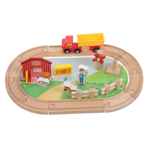 SUPVOX Teiliges Holzbahn mit Bauernhoftieren Pädagogisches Kleinkinder Zugspielzeug Kreativität Logischem Denken und Motorischen Fähigkeiten für Jungen und Mädchen Ab Jahren SUPVOX Teiliges Holzbahn mit Bauernhoftieren Pädagogisches Kleinkinder Zugspielzeug Kreativität Logischem Denken und Motorischen Fähigkeiten für Jungen und Mädchen Ab Jahren von Supvox
